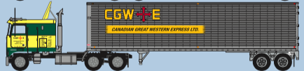 Trainworx N Kenworth K100/40' trailer set CGWE